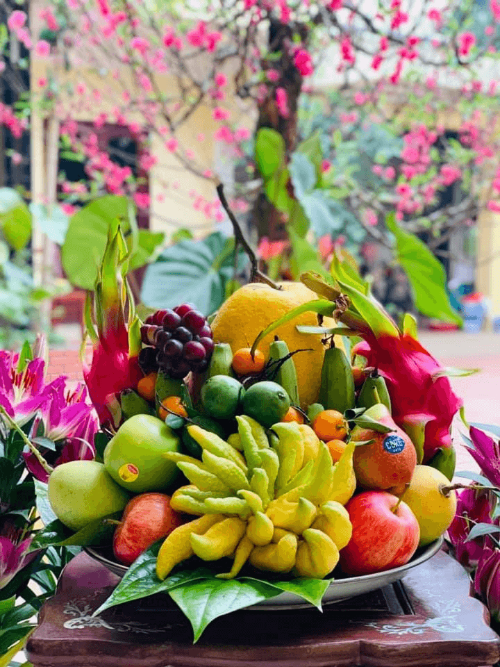 Cách bày hoa quả bàn thờ đẹp mắt, trang nghiêm