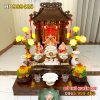 Bộ Bàn Thờ Thần Tài Mái Chùa Đồ Thờ Bạch Ngọc Kim Sen HD999425 - Hình ảnh 3