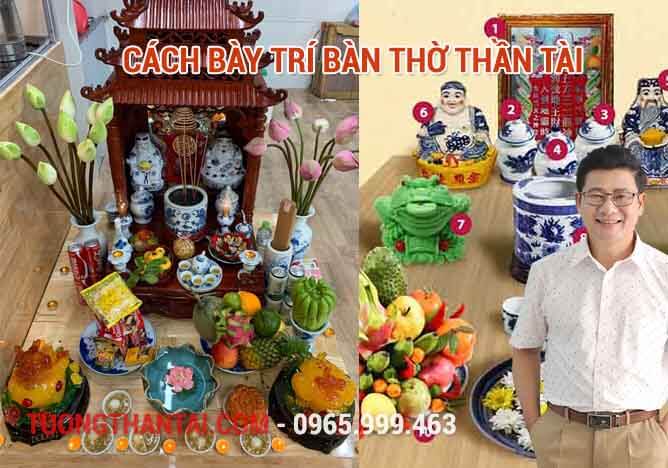 Cách bày trí Bàn Thờ Thần Tài