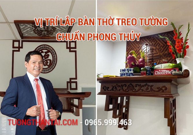 Vị trí lắp bàn thờ treo tường chuẩn phong thủy