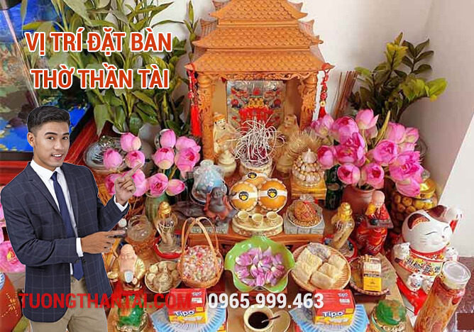 Vị trí đặt bàn thờ Thần Tài